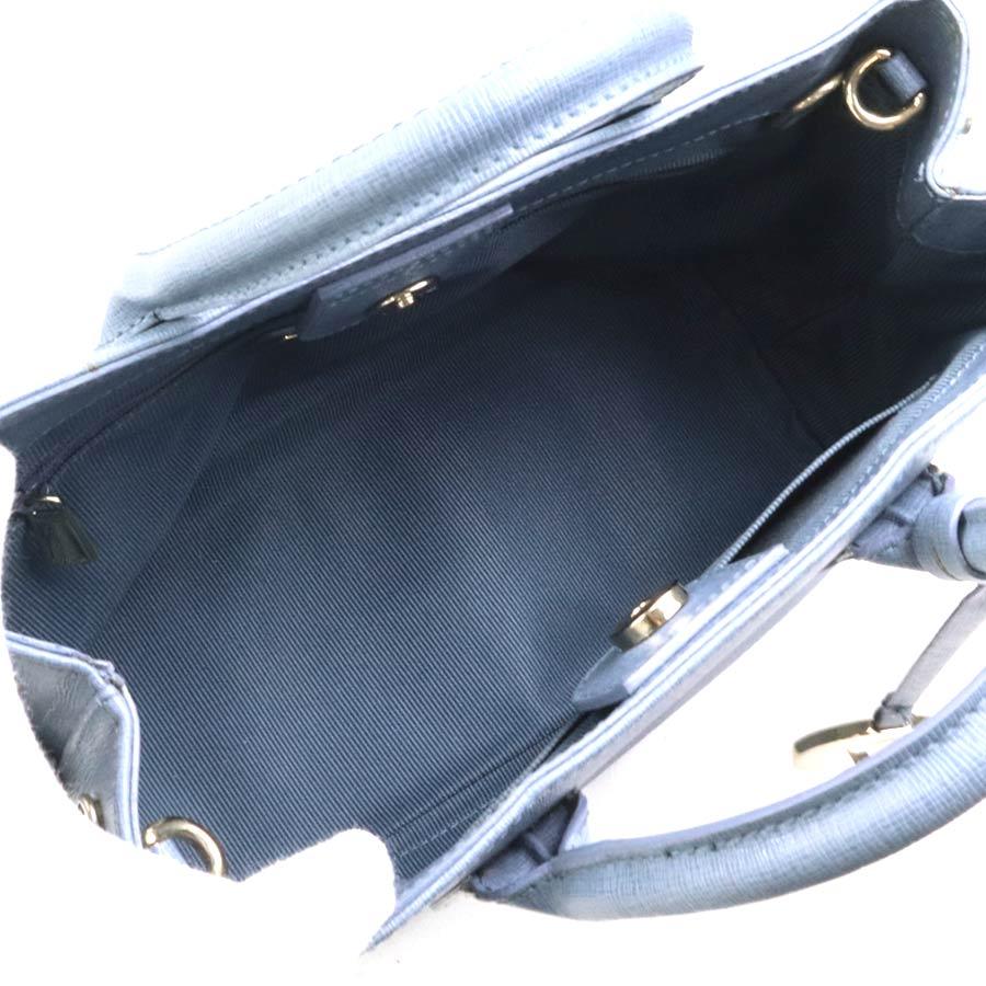 FURLA（フルラ） ハンドバッグ ショルダーバッグ レザー ブルー