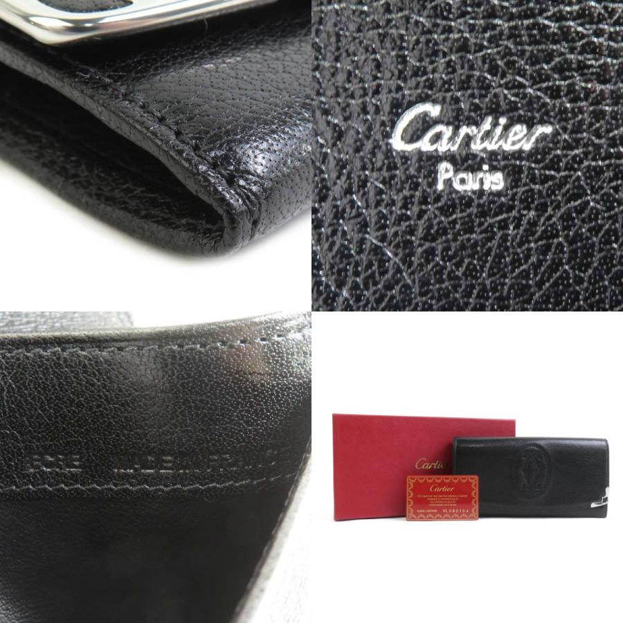 Cartier（カルティエ） 長財布 レザー ブラック : ブランドバリュー