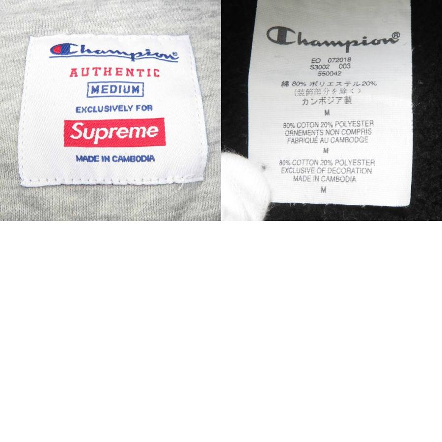 Supreme シュプリーム パーカー Championコラボ コットン ブラック