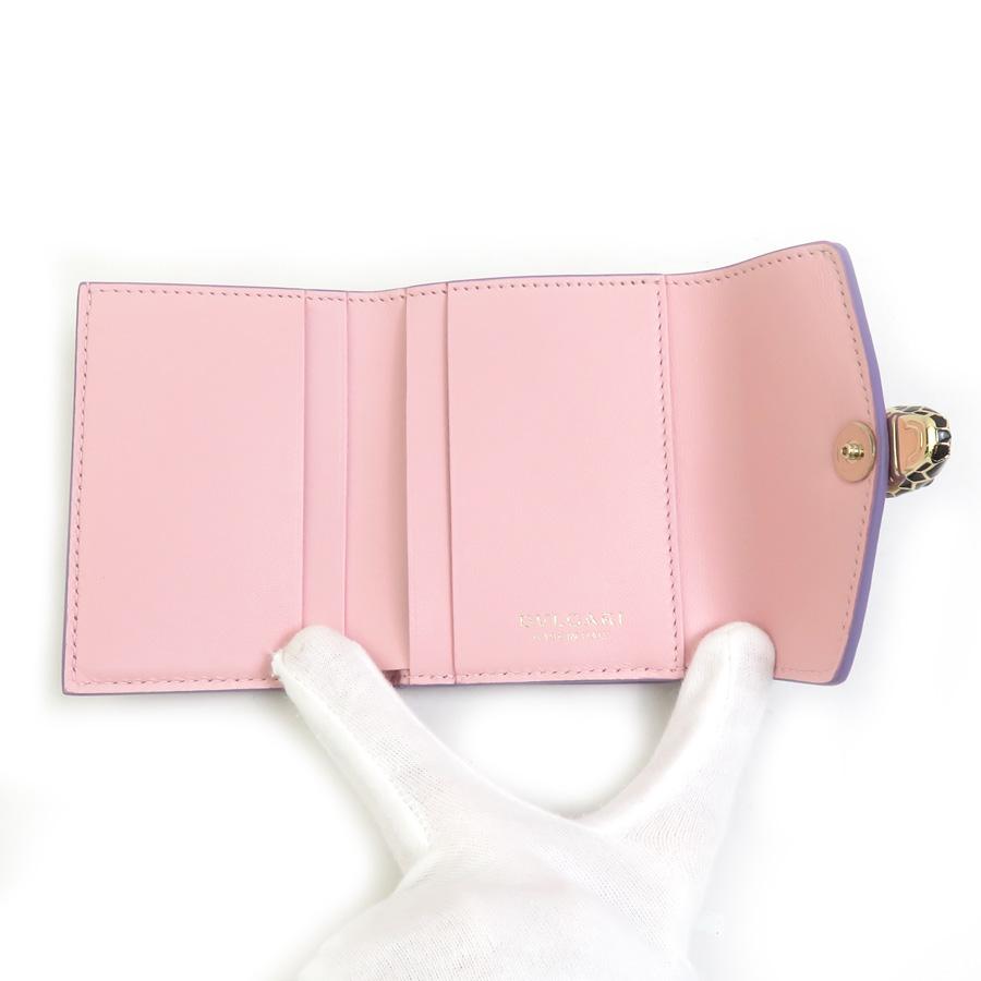 BVLGARI（ブルガリ） 三つ折り財布 セルペンティフォーエバー レザー