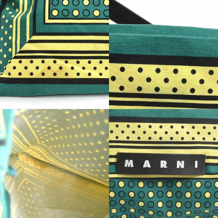 MARNI（マルニ） ショルダーバッグ トートバッグ キャンバス グリーン