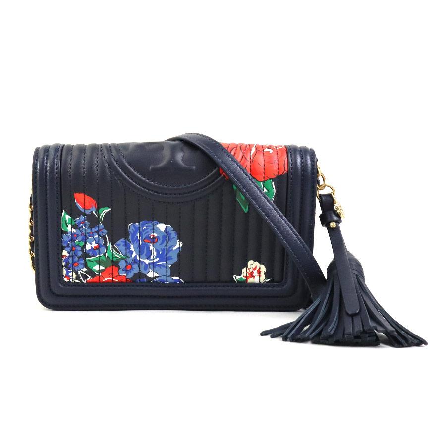 TORY BURCH（トリーバーチ） チェーンウォレット レザー ネイビー