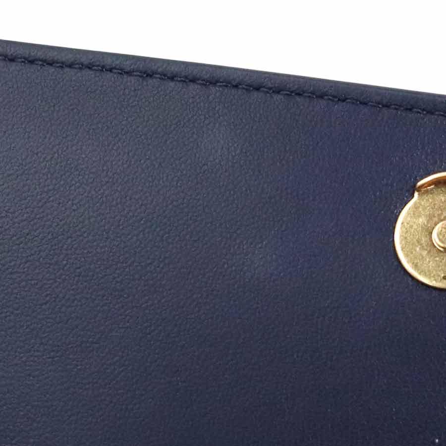 ✨美品✨Tory Burch トリーバーチ レザーチェーンウォレット TORY BURCH（トリーバーチ） チェーンウォレット レザー ネイビー