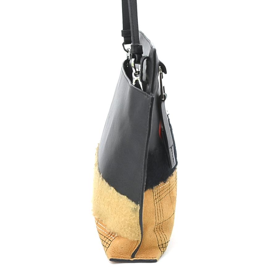 LOEWE（ロエベ） ショルダーバッグ レザー/スエード/コットン ブラック