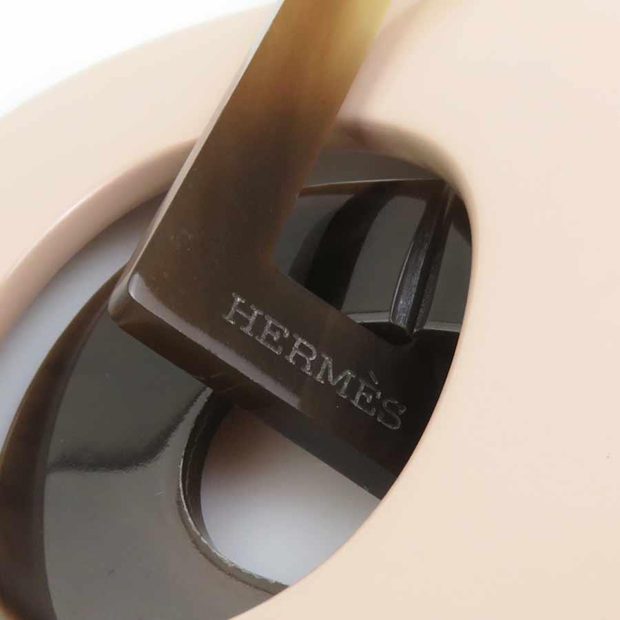 エルメス HERMES ネックレス バッファローホーン/ラッカーウッド ブラウン系_10