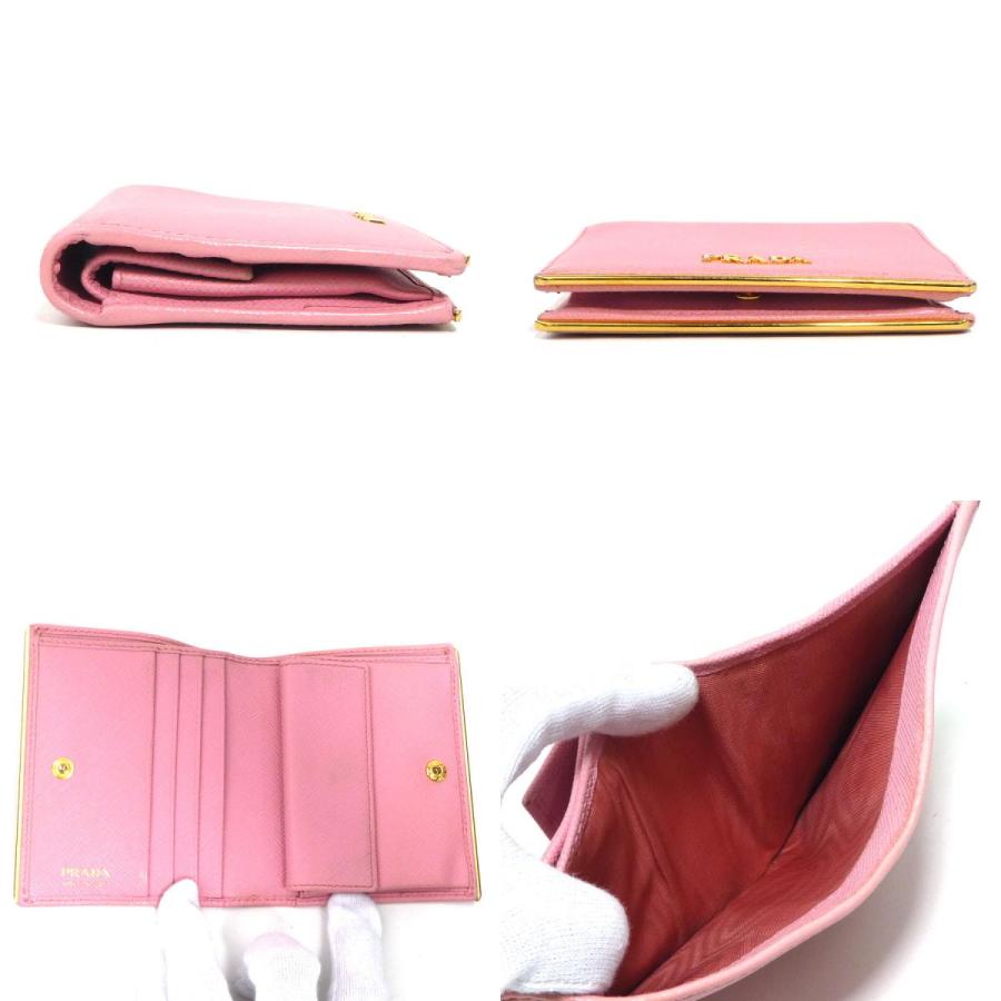 PRADA（プラダ） 二つ折り財布 レザー ピンク : ブランドバリュー