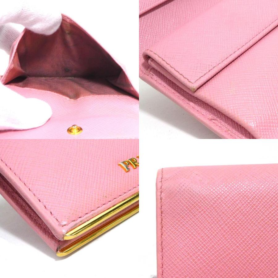 PRADA（プラダ） 二つ折り財布 レザー ピンク : ブランドバリュー
