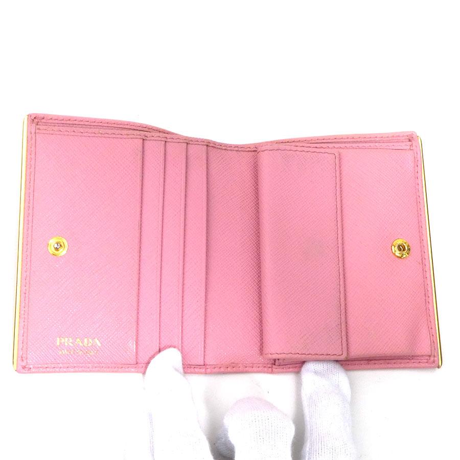 PRADA（プラダ） 二つ折り財布 レザー ピンク : ブランドバリュー