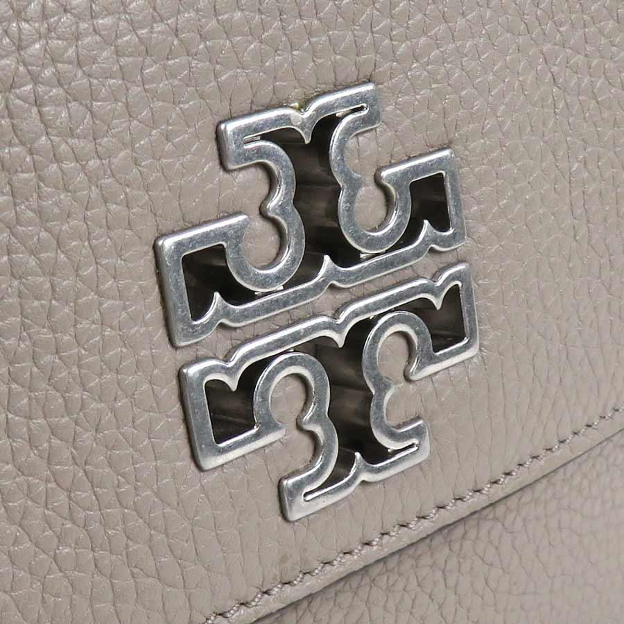 TORYBURCH トリーバーチ　シルバー レザー フミュール TORY BURCH（トリーバーチ） ショルダーバッグ レザー グレージュ