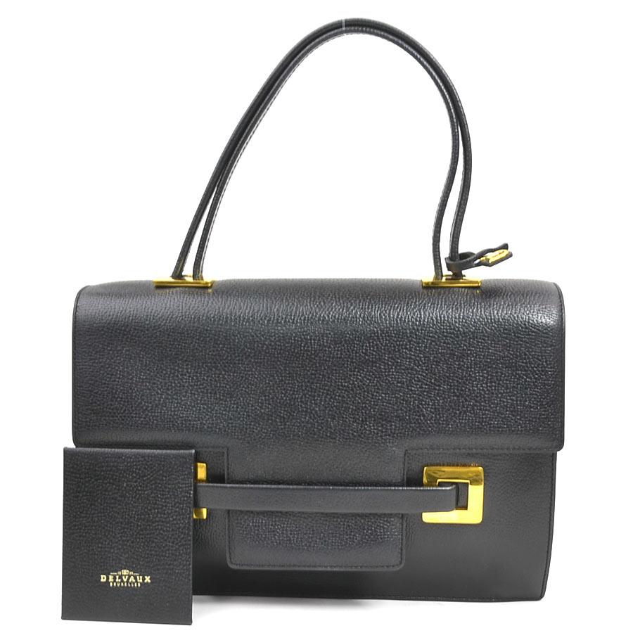 DELVAUX デルヴォー マダム レザー デルヴォー DELVAUX ハンドバッグ マダム レザー ブラック : ブランド
