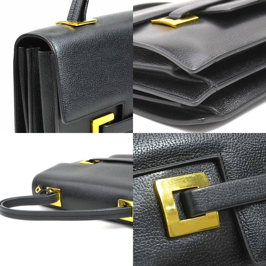 デルヴォー DELVAUX ハンドバッグ マダム レザー ブラック : ブランド