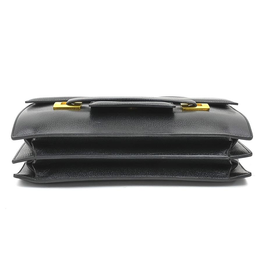デルヴォー DELVAUX ハンドバッグ マダム レザー ブラック : ブランド
