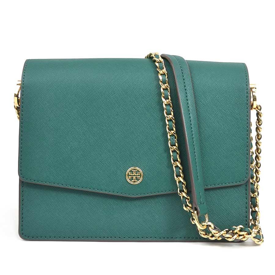 Tory Burch トリーバーチ ショルダーバッグ グリーン 14065 レディース【中古】 56436a TORY BURCH（トリーバーチ） ショルダーバッグ レザー グリーン