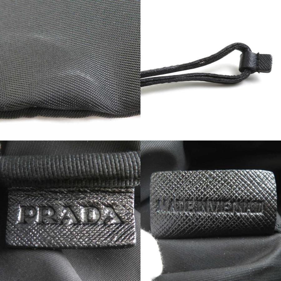 PRADA（プラダ） ポーチ 巾着ポーチ ナイロン ブラック : ブランド