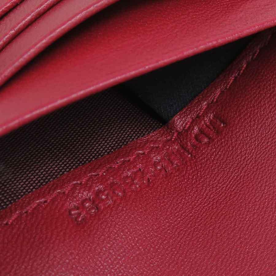 BVLGARI（ブルガリ） 二つ折り財布 レザー マゼンタ : ブランド