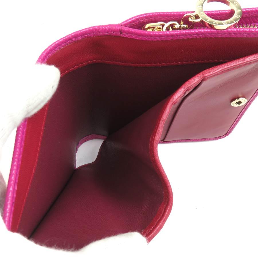 BVLGARI（ブルガリ） 二つ折り財布 レザー マゼンタ : ブランド