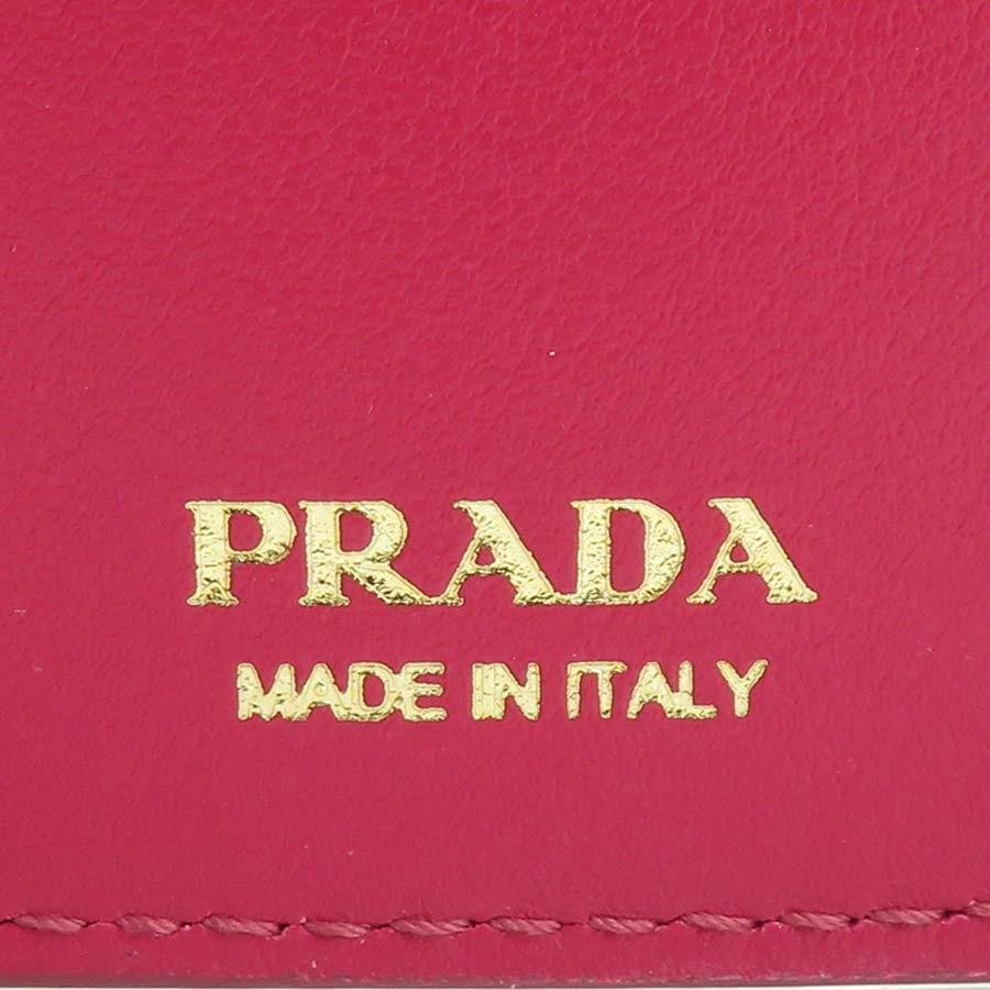 PRADA（プラダ） 三つ折り財布 レザー ピンク : ブランドバリュー
