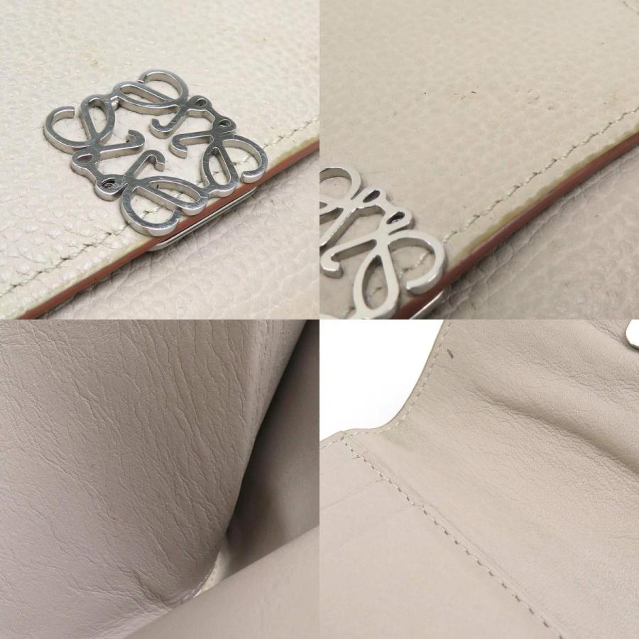 ロエベ LOEWE グレージュ 三つ折り財布 LOEWE（ロエベ） 三つ折り財布 レザー グレージュ : ブランドバリュー