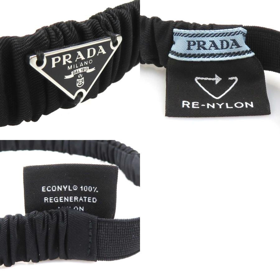 PRADA（プラダ） カチューシャ ヘッドバンド ナイロン ブラック