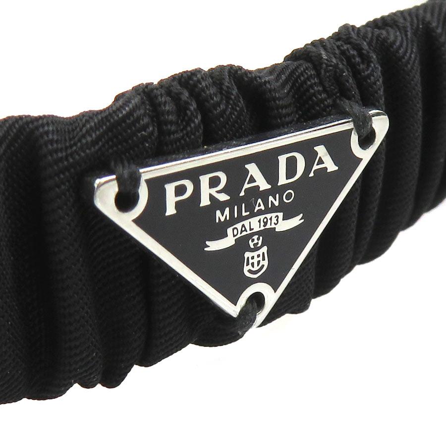 PRADA（プラダ） カチューシャ ヘッドバンド ナイロン ブラック