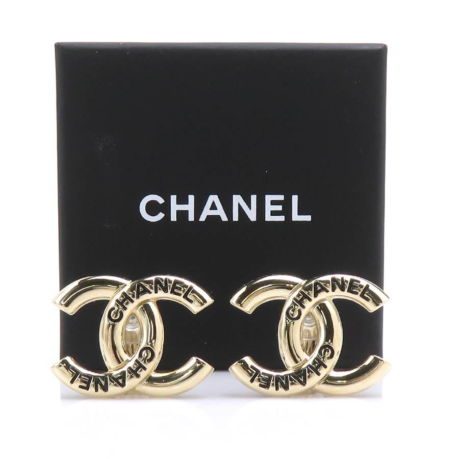 シャネル CHANEL イヤリング メタル ゴールド_12