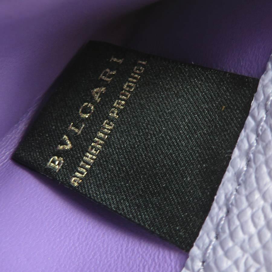 BVLGARI（ブルガリ） カードケース レザー ライトパープル : ブランド