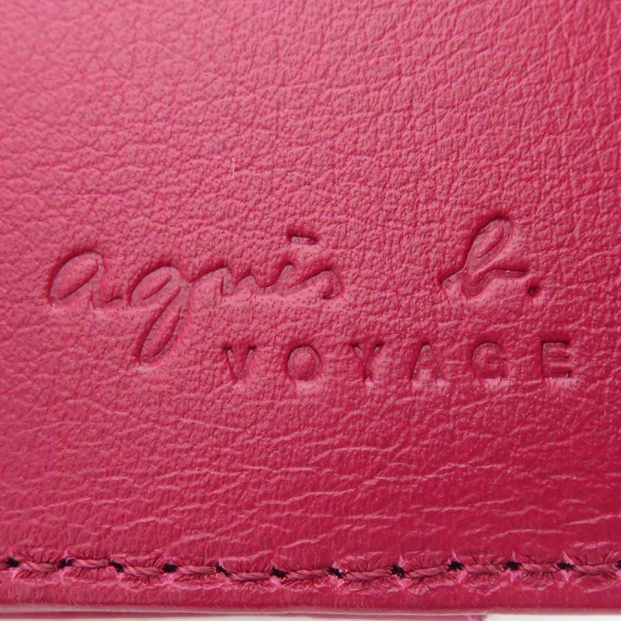 agnes b.（アニエスベー） 三つ折り財布 レザー ピンク系 : ブランド