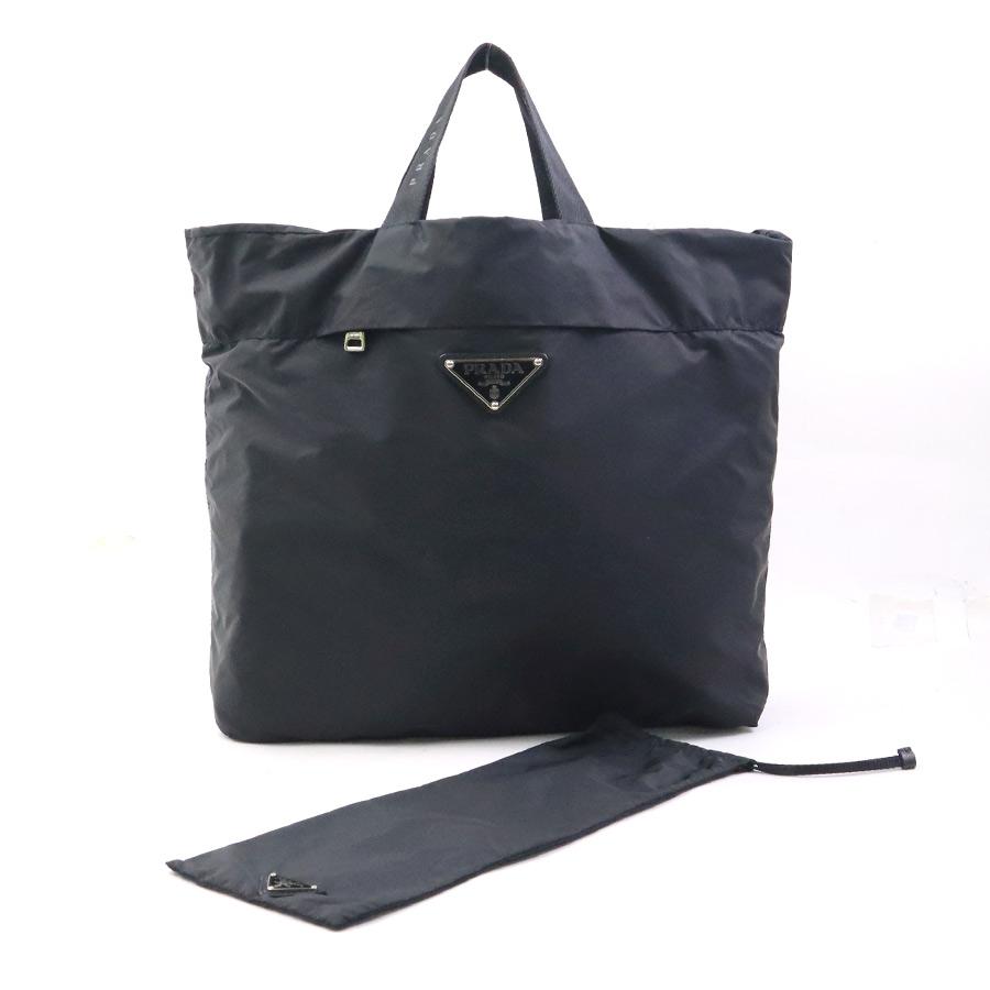 PRADA（プラダ） ハンドバッグ エコバッグ ナイロン ブラック