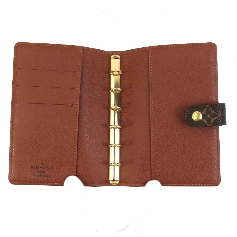 ルイヴィトン アジェンダ 手帳カバー 茶色 ブラウン モノグラム R20008 LOUIS VUITTON(ルイヴィトン) モノグラムアジェンダ手帳カバー R20005