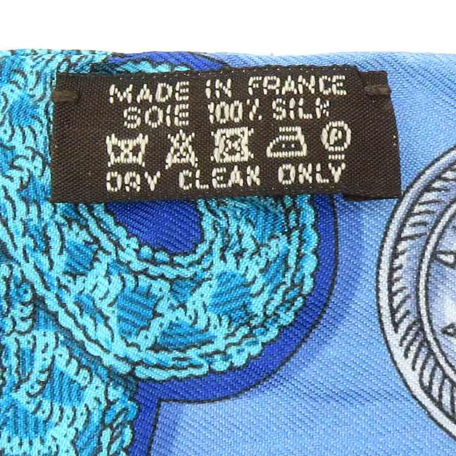 HERMES（エルメス） スカーフ ツイリー シルク ブルー系 : ブランド