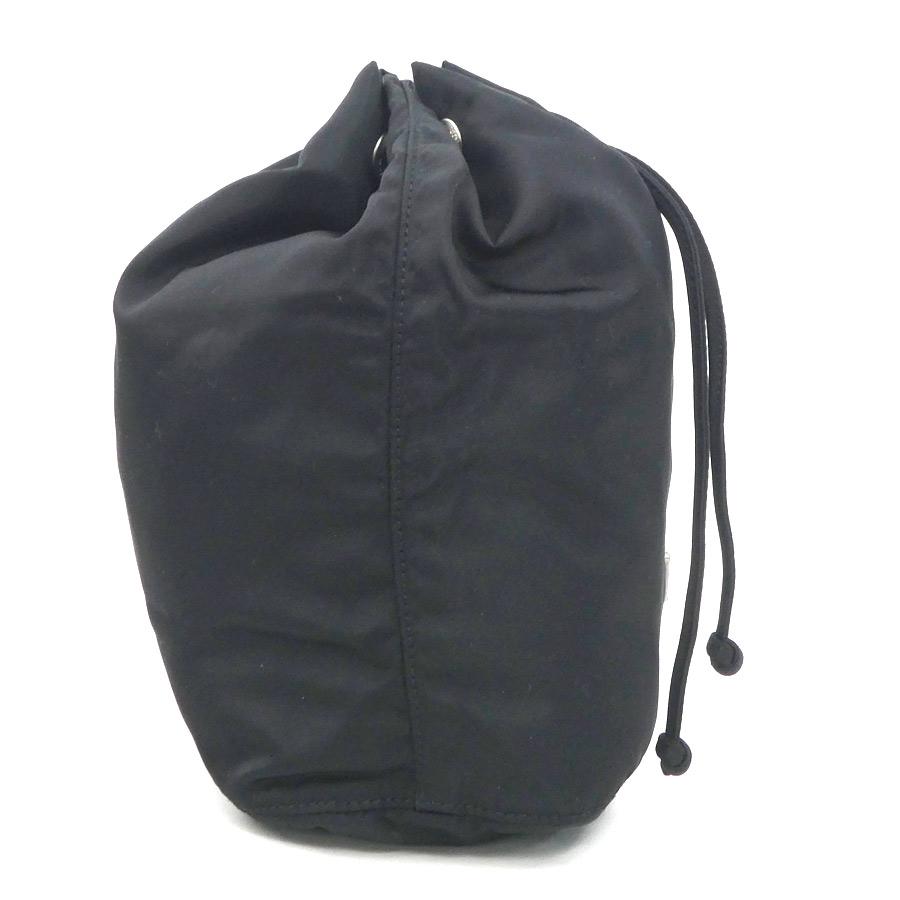 PRADA（プラダ） ポーチ 巾着ポーチ ナイロン ブラック : ブランド