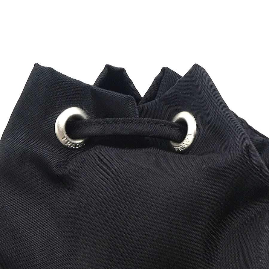 PRADA（プラダ） ポーチ 巾着ポーチ ナイロン ブラック : ブランド