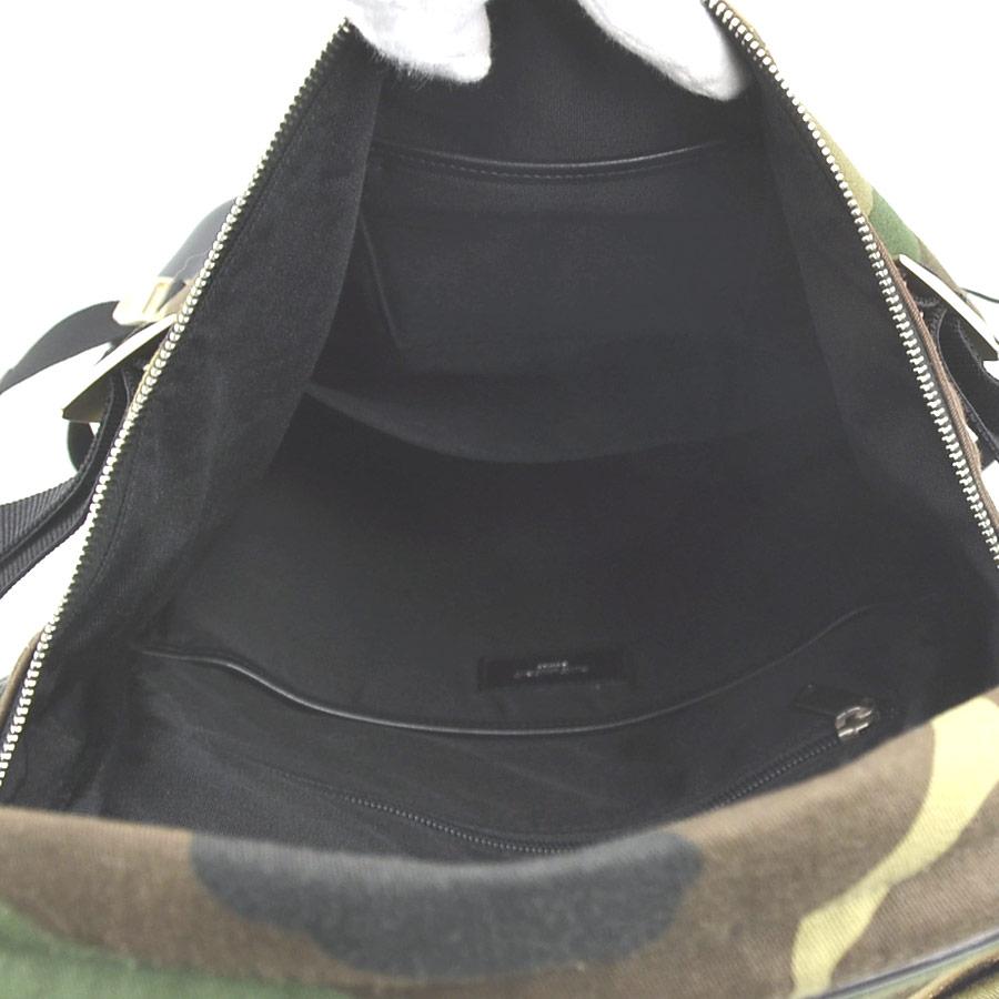 サンローラン SAINT LAURENT リュック キャンバス/レザー カーキ
