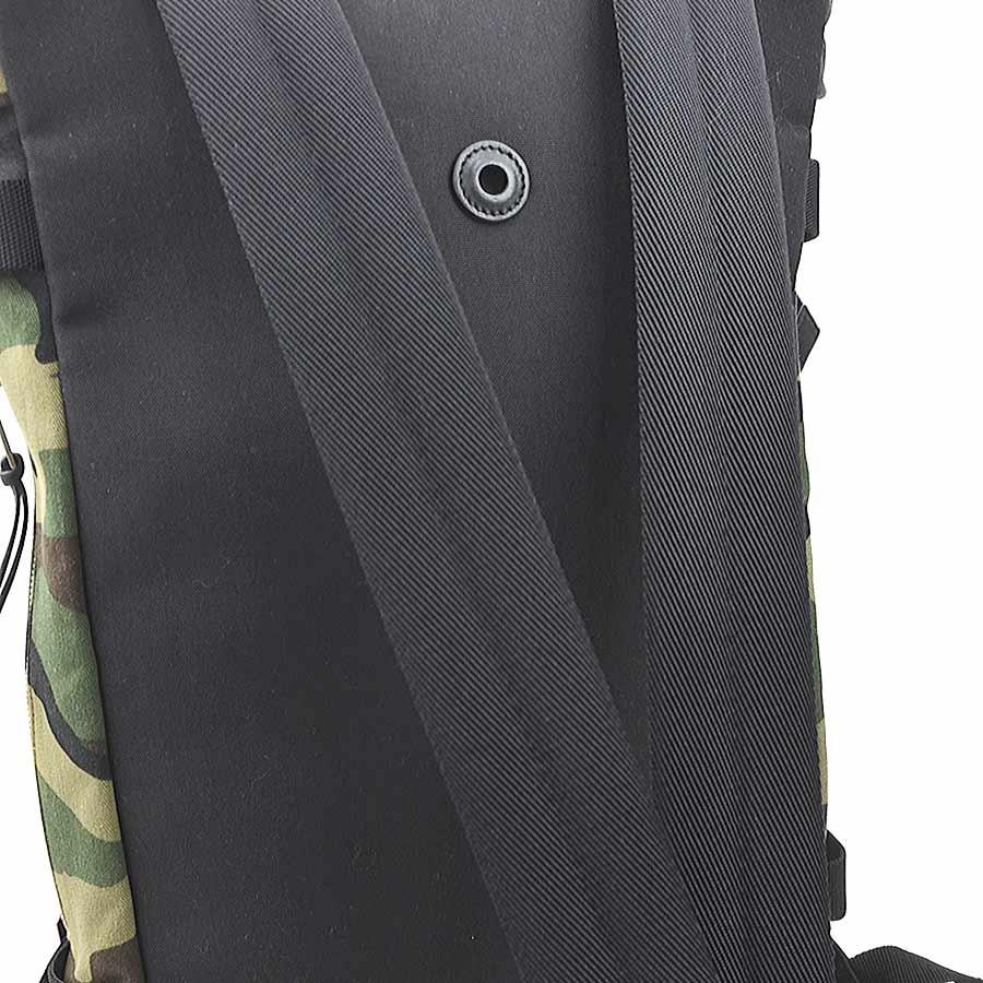 サンローラン SAINT LAURENT リュック キャンバス/レザー カーキ