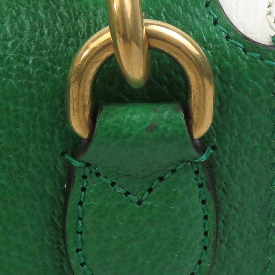 GUCCI（グッチ） ショルダーバッグ adidasコラボ レザー グリーン