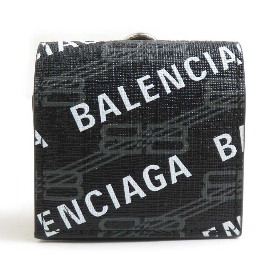 BALENCIAGA ブラック イヤホンケース BALENCIAGA（バレンシアガ） イヤフォンケース Air Podsケース レザー