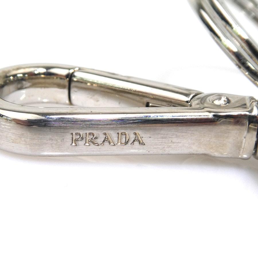 PRADA（プラダ） キーリング レザー/メタル ブラック : ブランド