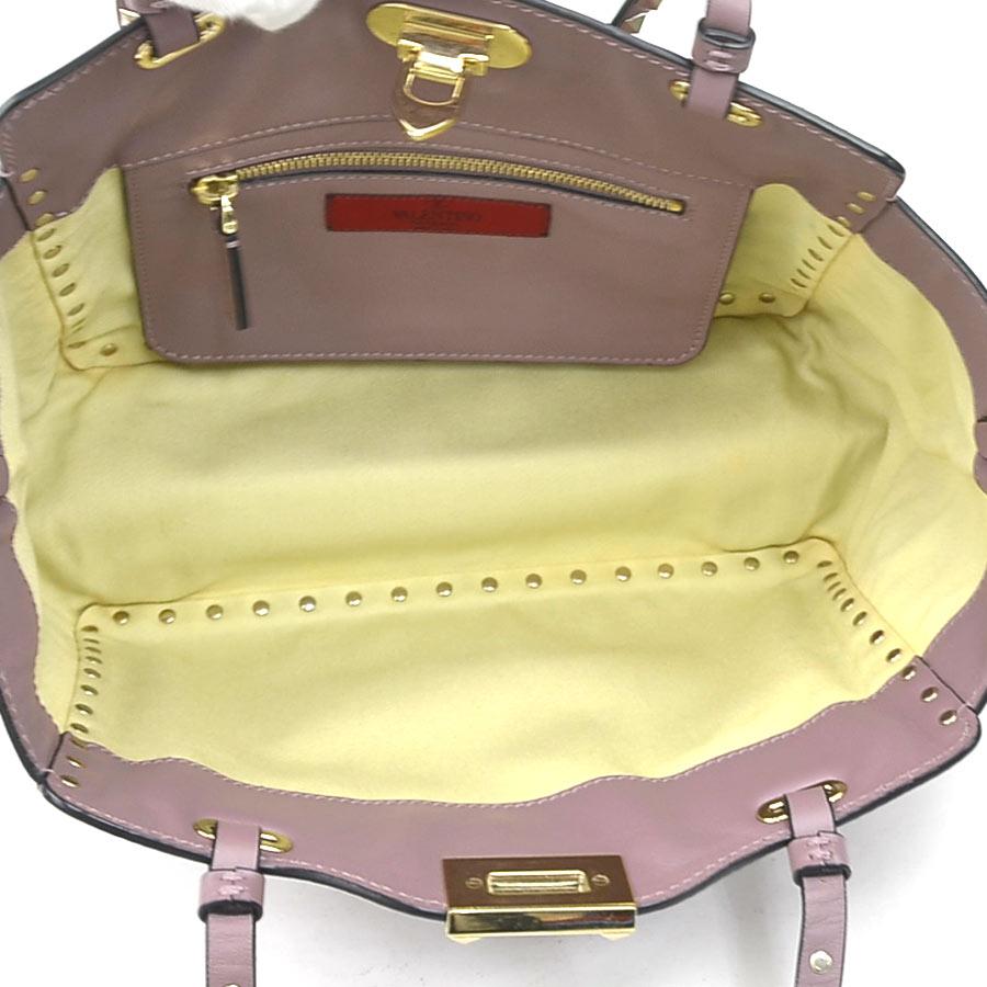 ヴァレンティノ  2WAY ミニ ロックスタッズ ショルダーバッグ パープ ヴァレンティノ VALENTINO ロックスタッズ ミニ バッグ 2WAY トート
