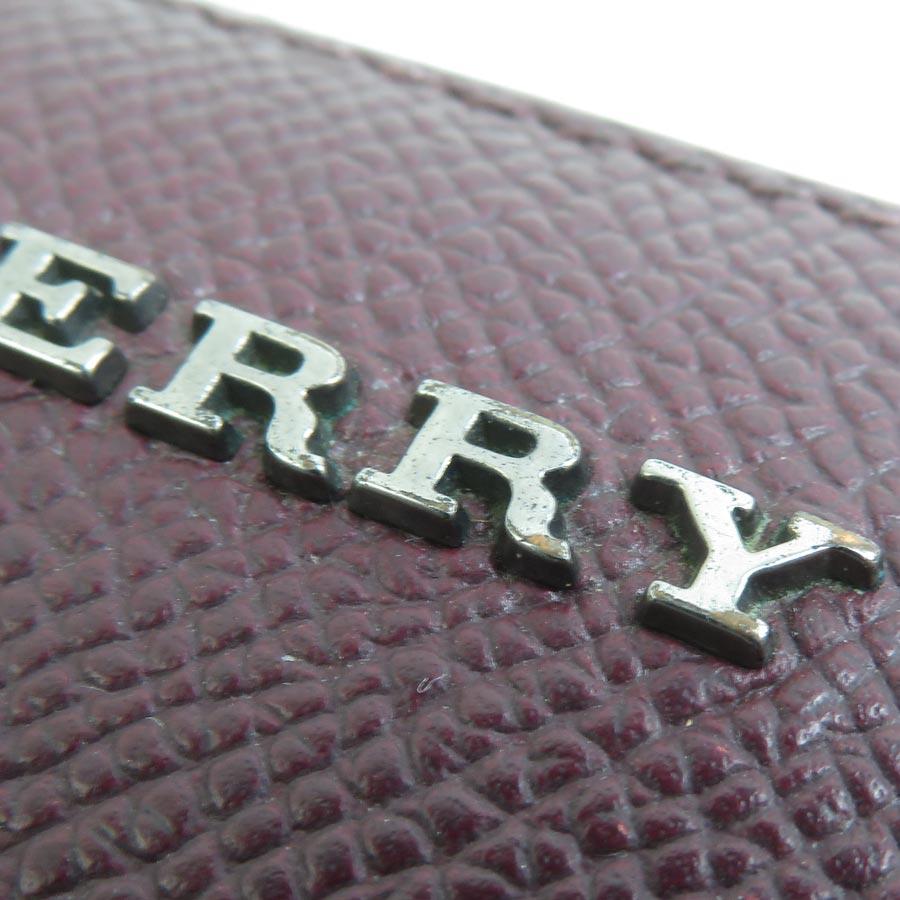 BURBERRY（バーバリー） ラウンドファスナー長財布 レザー ボルドー