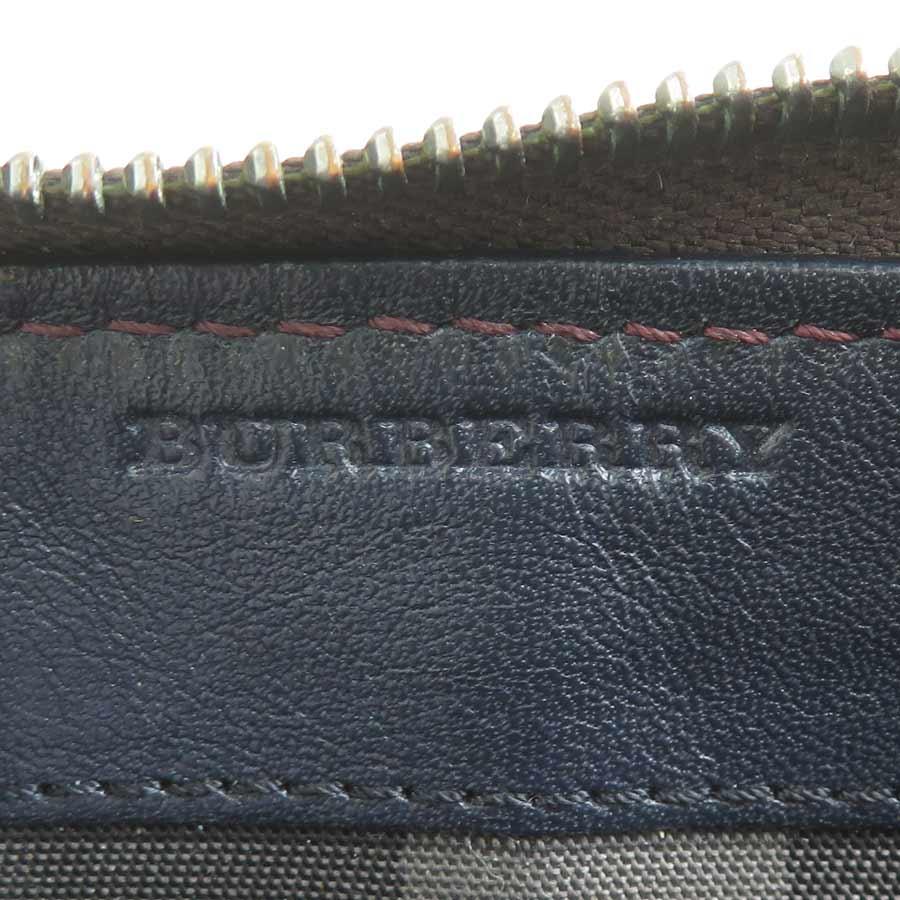 BURBERRY（バーバリー） ラウンドファスナー長財布 レザー ボルドー