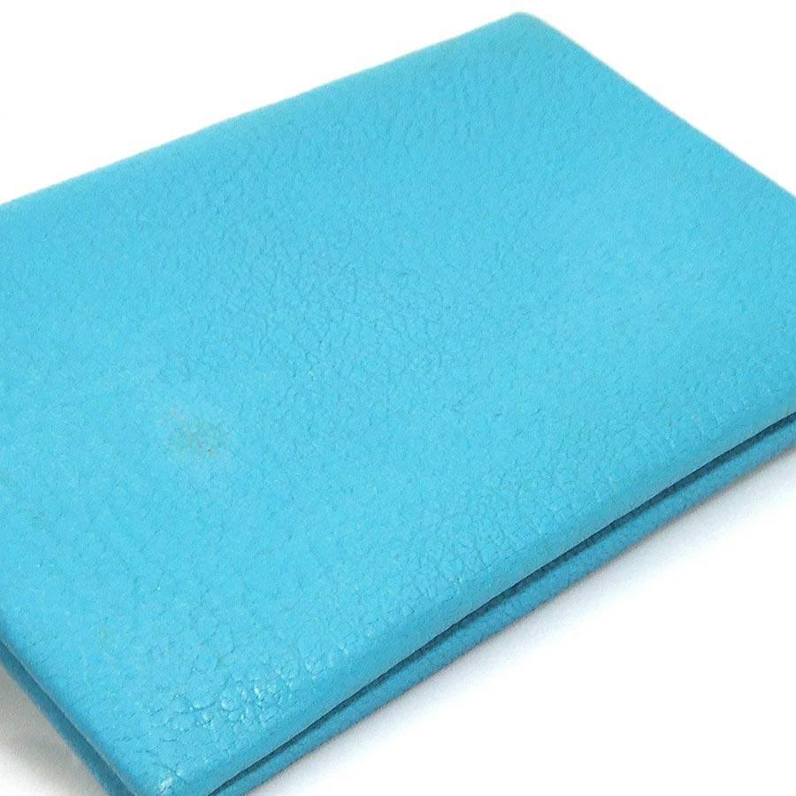 HERMES（エルメス） カードケース カルヴィ シェブルミゾル ターコイズ
