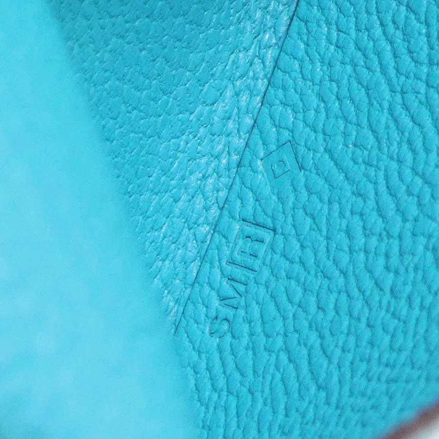 HERMES（エルメス） カードケース カルヴィ シェブルミゾル ターコイズ