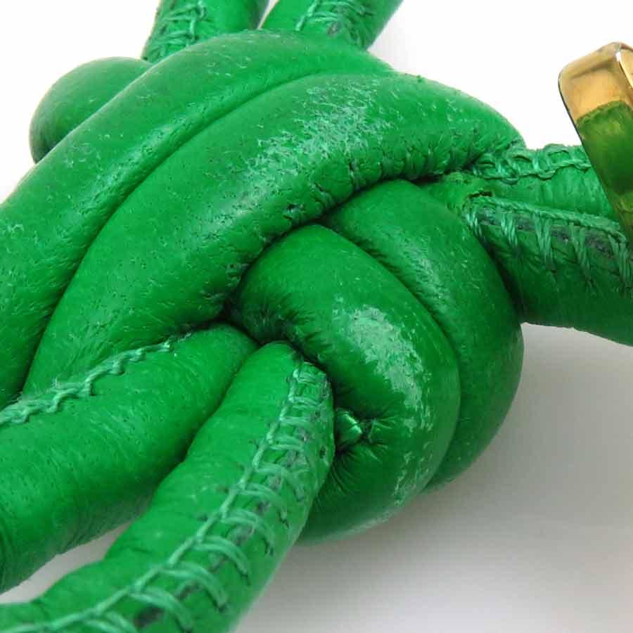 ボッテガヴェネタ BOTTEGAVENETA キーリング レザー/メタル グリーン