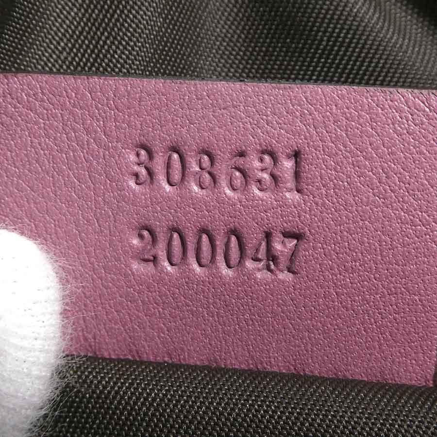 GUCCI（グッチ） ポーチ マイクログッチシマ レザー ピンク : ブランド