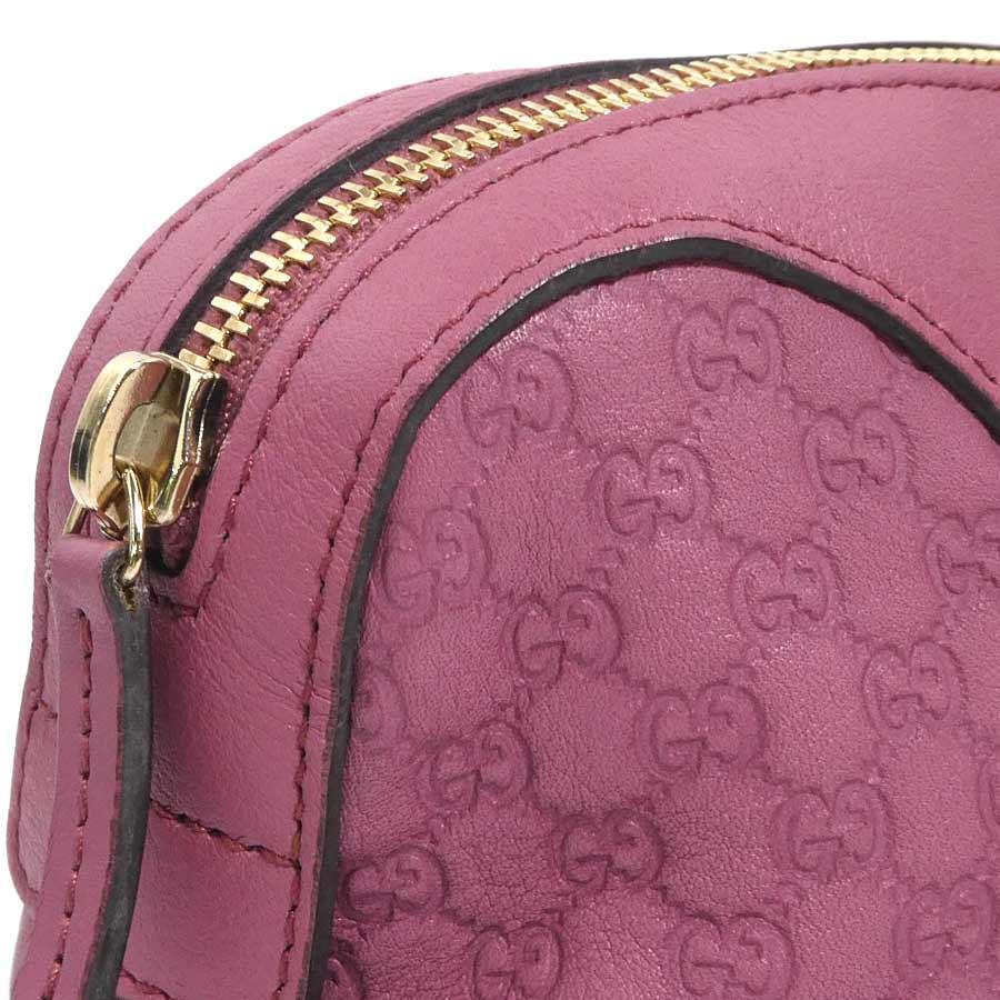 グッチ　ポーチ GUCCI（グッチ） ポーチ マイクログッチシマ レザー ピンク : ブランド