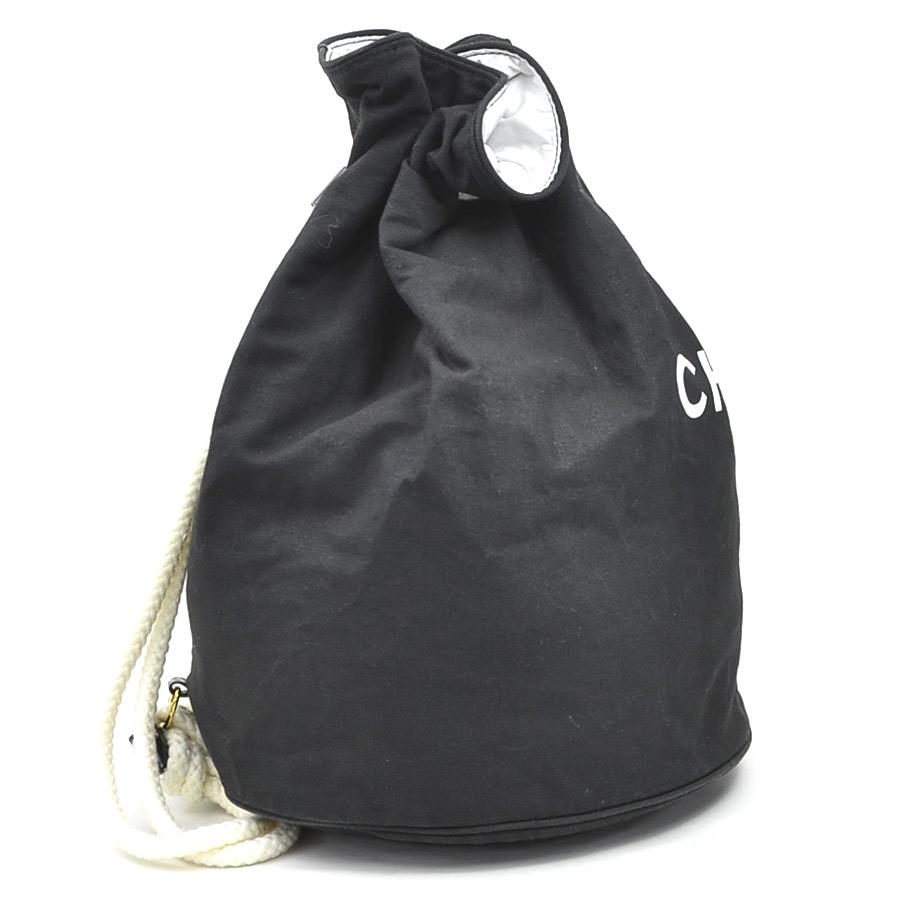 CHANEL（シャネル） ショルダーバッグ 巾着バッグ キャンバス ブラック