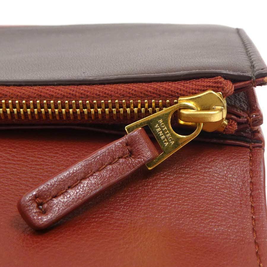ボッテガヴェネタ BOTTEGAVENETA 長財布 レザー ブラウン : ブランド