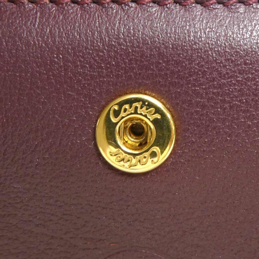 Cartier（カルティエ） 二つ折り長財布 マストライン レザー ボルドー