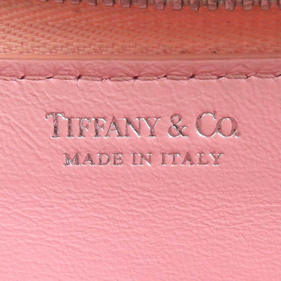 Tiffany&amp;Co. ティファニー 財布 リターントゥ ピンク レザー レディース ラウンドファスナー 長財布 シルバー金具 新古未使用展示品【本物保証】 TIFFANY&Co.（ティファニー） ラウンドファスナー長財布 リターン トゥ