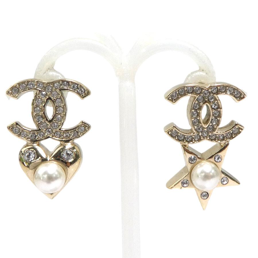 CHANEL（シャネル） ピアス メタル/ラインストーン/フェイクパール